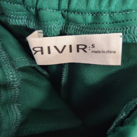 RIVIR One Time Short‎ Sleeve Flare Leg Pants Set - Forest Green Size Small - Picture 14 of 16